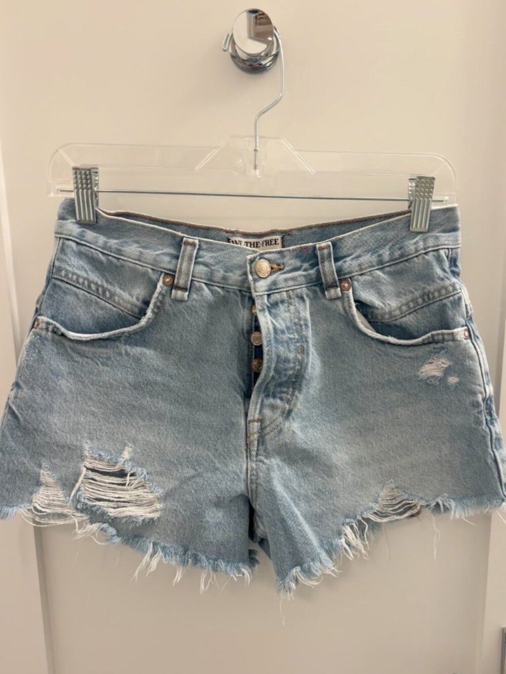 FREE PEOPLE / WE THE FREE now or never denim shorts size 26